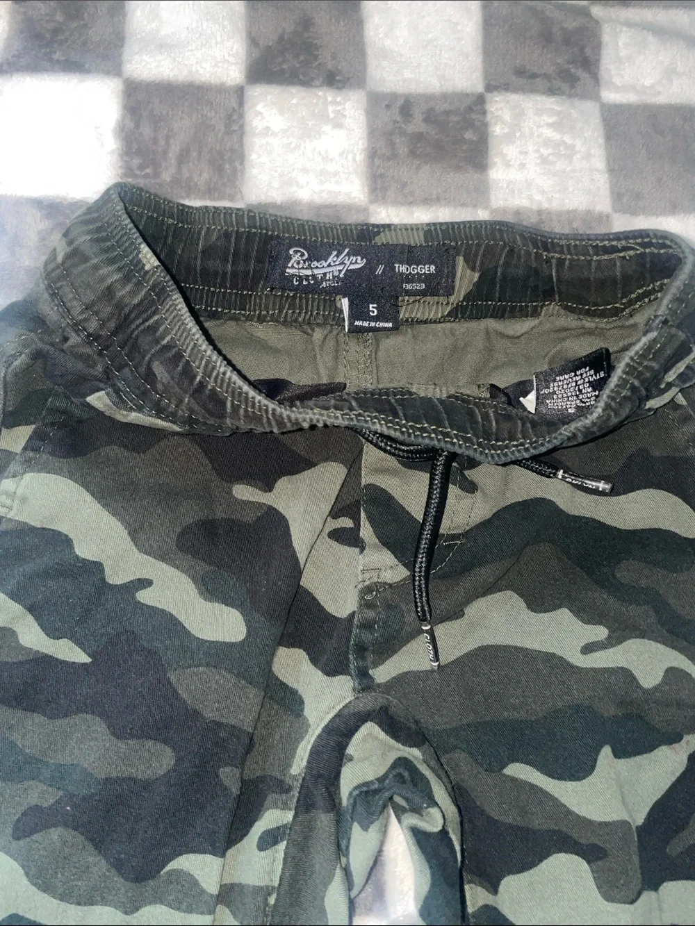 Kids Camo & Corduroy Bottoms - 4-Pack (Black, Green, Brown) size 4-4T